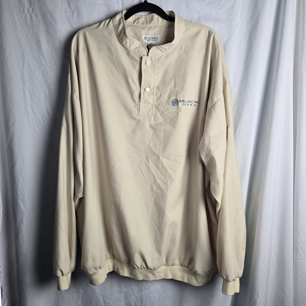 Vintage Men's‎ XXL Golf Windshirt Sport Haley Embroidered Buick Open Logo Flag